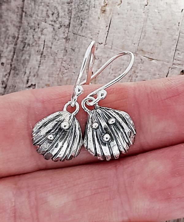 Mini Cockle Shell  Drop Earrings