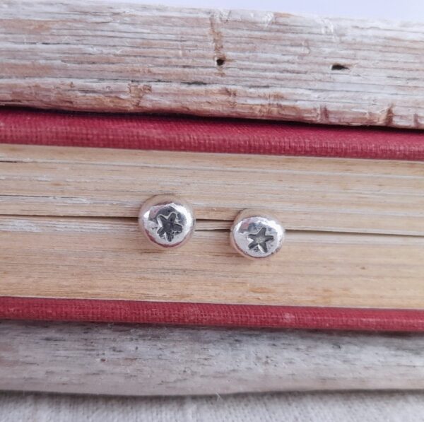 Mini Pebble Starfish Earstuds