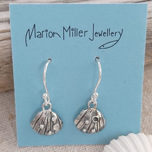 Mini Cockle Shell  Drop Earrings