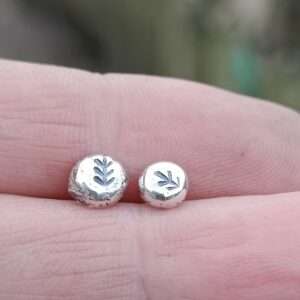 Mini Pebble Pine Tree Ear Studs