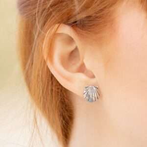Mini Scallop Shell  Earrings - Image 1