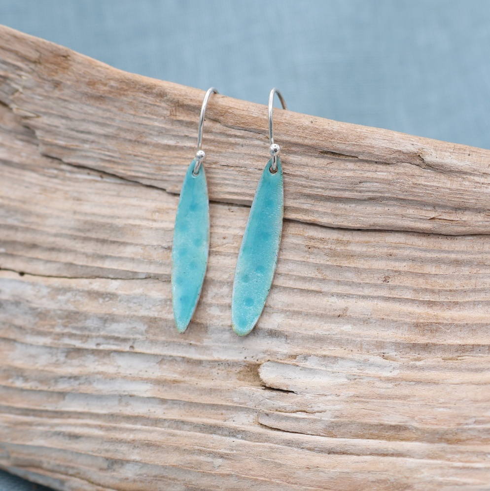 Mara Drop Earrings Sea Green small - Image 1