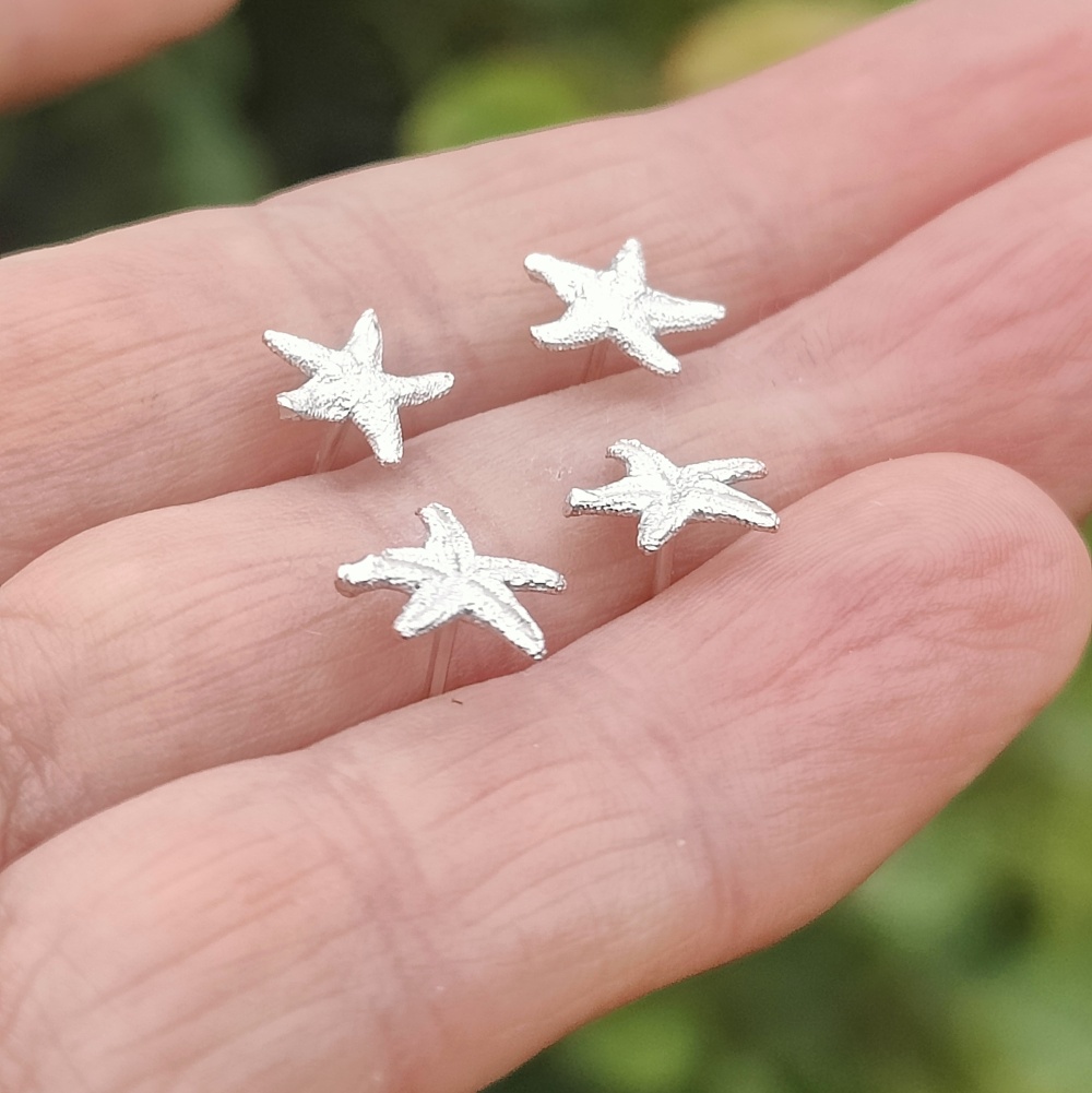 Star Fish Stud Earrings - Image 2