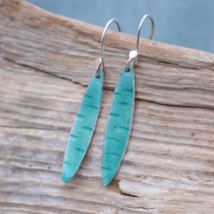 Mara Drop Earrings Green Turquoise