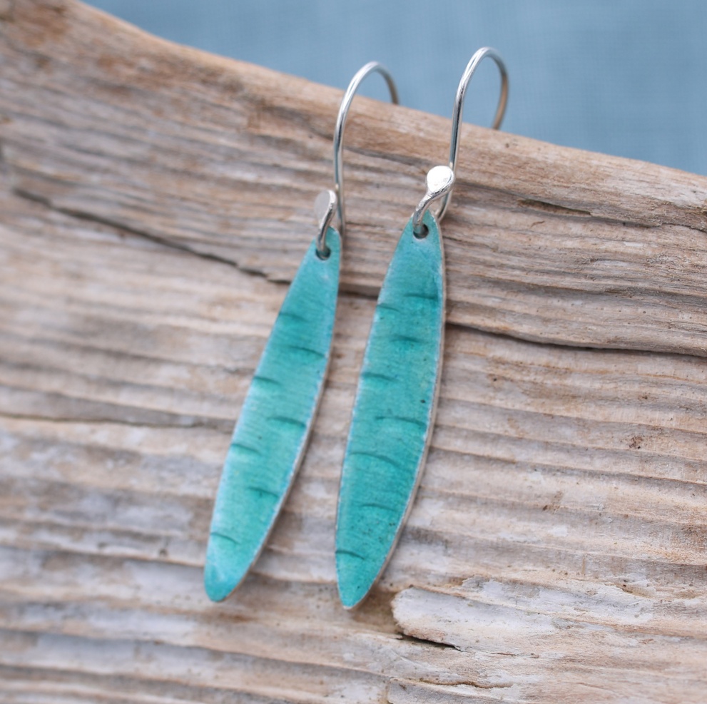Mara Drop Earrings Green Turquoise - Image 1