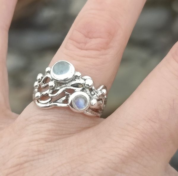 Medium Wave Ring - Amethyst