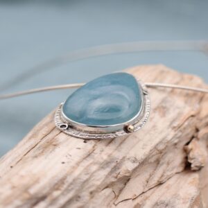 Aquamarine Limpet Pendant - Image 2