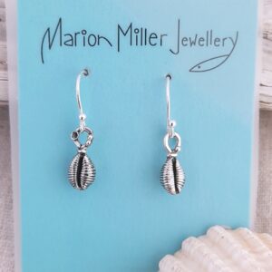 Cowrie Shell Grotie Buckie Drop Earrings - Image 3