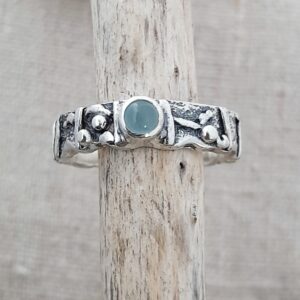 Aquamarine Limpet Shell Ring - Image 2