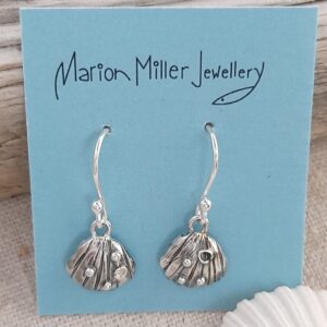 Mini Cockle Shell  Drop Earrings - Image 4
