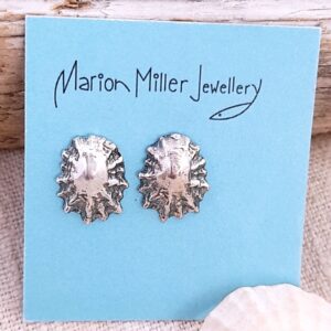 Silver Limpet Shell Ear Studs - Image 2
