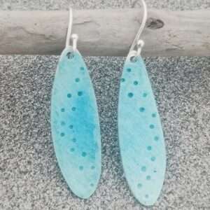 "Mara" Footprints in the Sand Drop Earrings - Image 2