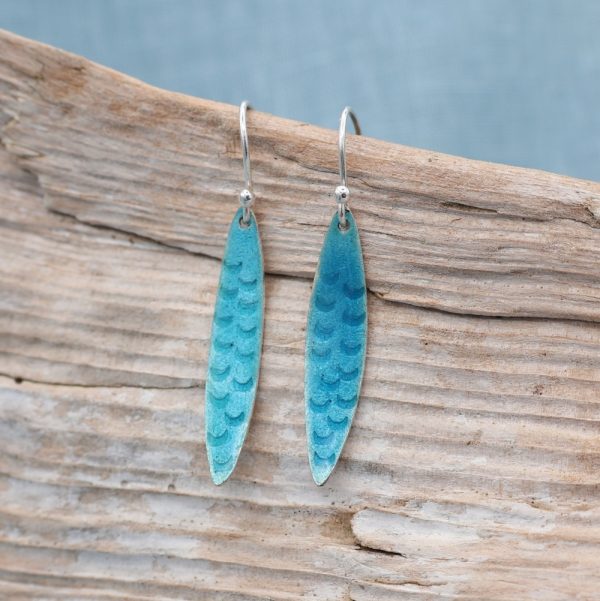 "Mara" Drop earrings Blue Turquoise