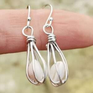 Groatie Buckie/Cowrie Creel Drop Earrings - Image 3