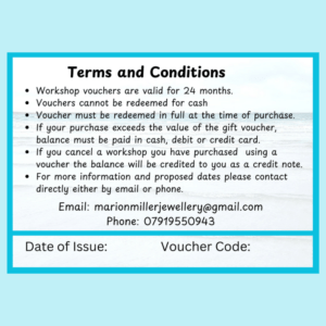 Workshop Gift Voucher - E-Voucher - Image 2