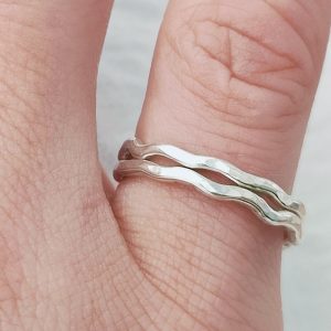 Squiggly Wave Rings X 2