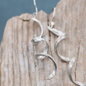 Sea Ribbons Seaweed Swirl Earrings - Image 2