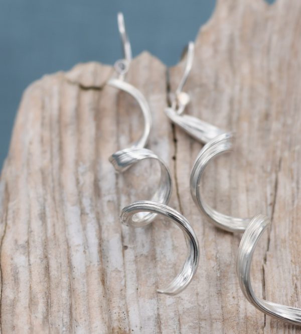 Sea Ribbons Seaweed Swirl Earrings