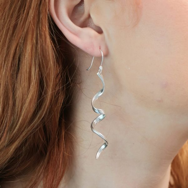 Sea Ribbons Seaweed Swirl Earrings