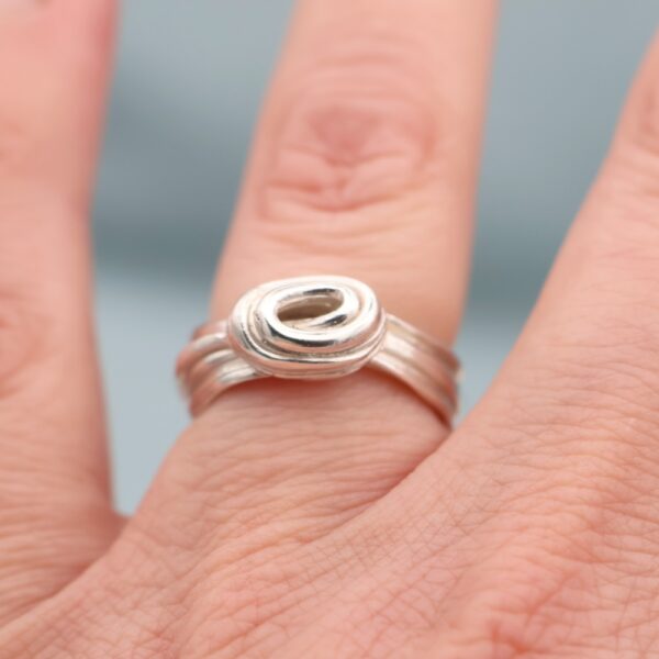 Sea Ribbons Sculpture Ring