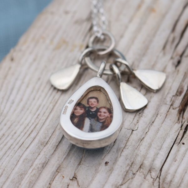 Family Keepsake Pendant- Aquamarine