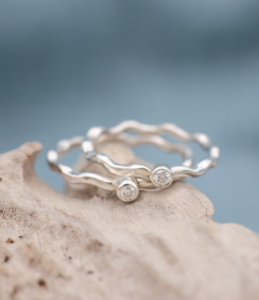 Diamond North Sea Wave Ring