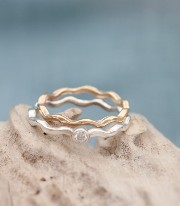 Diamond North Sea Wave Ring