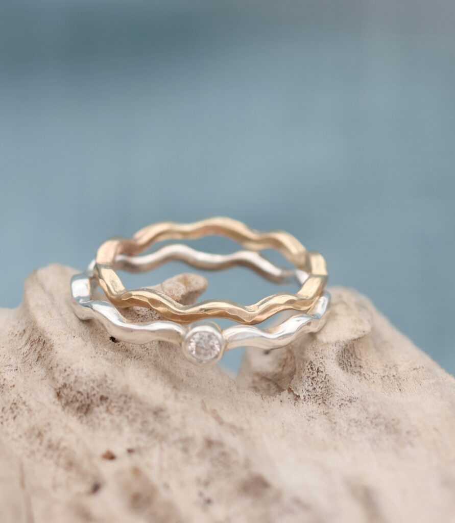Diamond North Sea Wave Ring