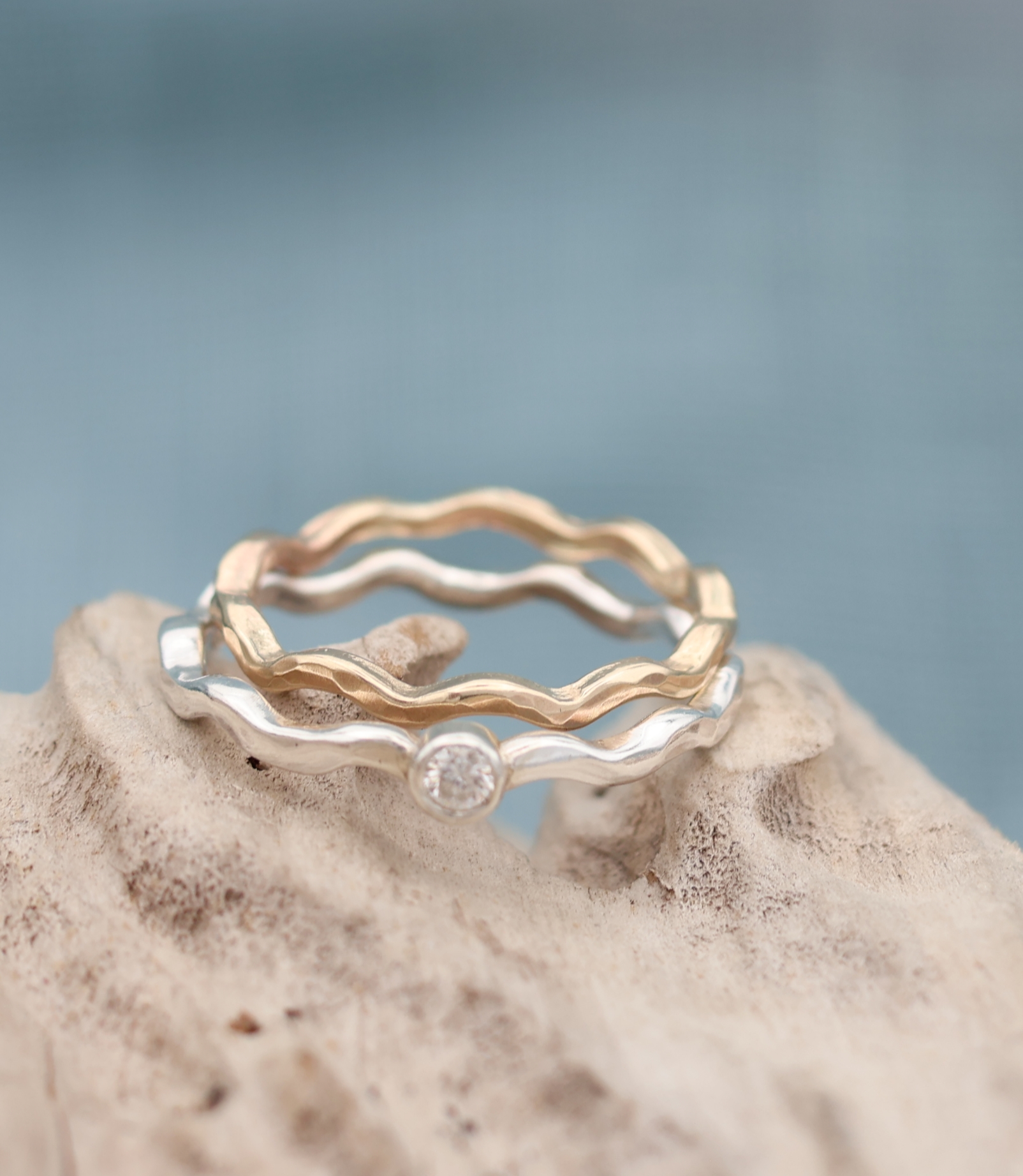 Diamond North Sea Wave Ring - Image 5