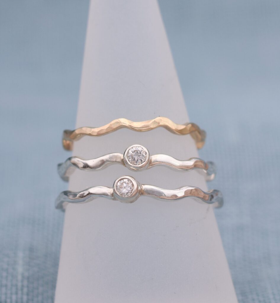 Diamond North Sea Wave Ring