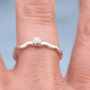 Diamond North Sea Wave Ring - Image 2