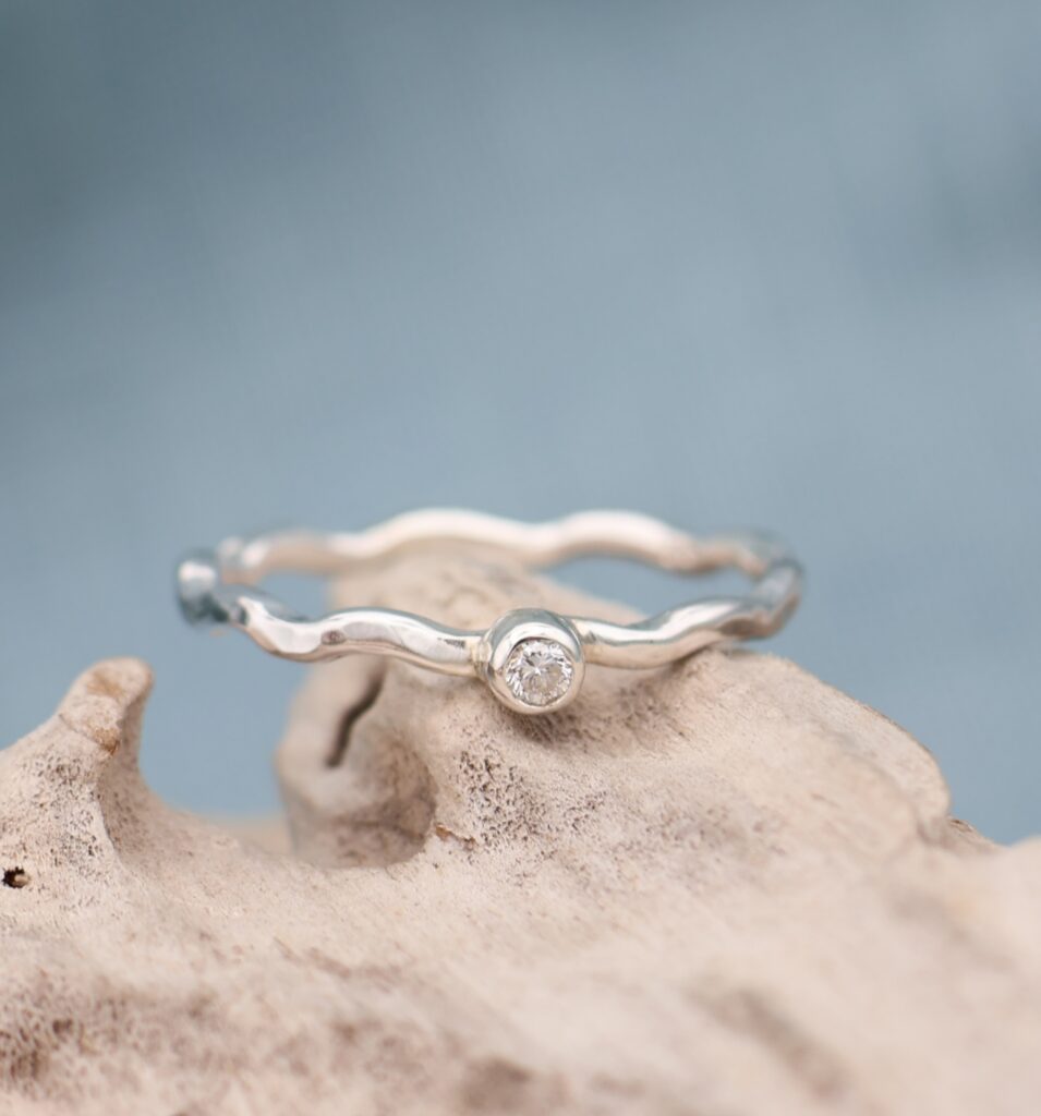 Diamond North Sea Wave Ring