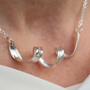 Sea Ribbons Spiral Necklet - Image 5