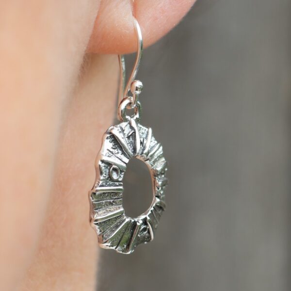 Limpet Shell Fragment Drop Earrings
